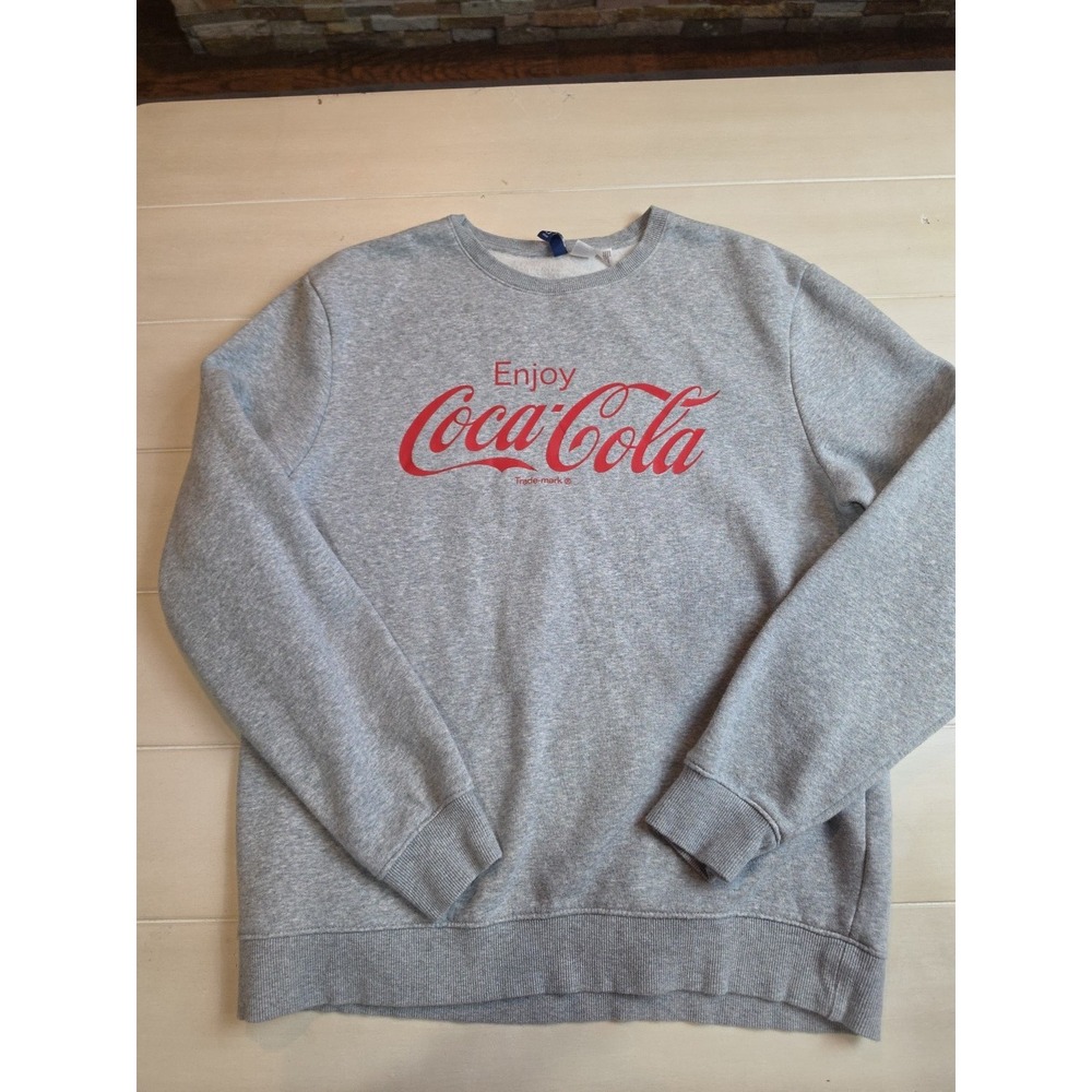 Coca-Cola Company Divided Adult Medium Pullover Crewneck Long Sleeve Sweatshirt‎